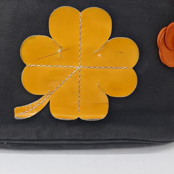 Vintage Chanel Clover Flower Double Rope Handle Fish Net Hand Bag Tote - Picture 3 of 16